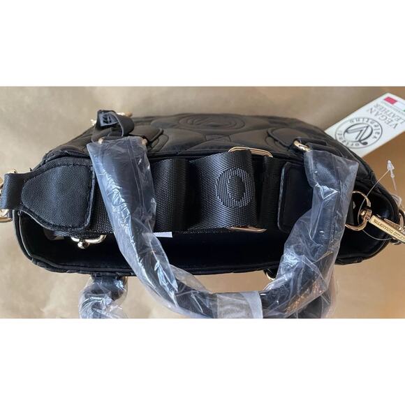 Valentino Orlandi Convertible Crossbody with Handles - V-2013, Black (NWT) - Picture 5 of 8